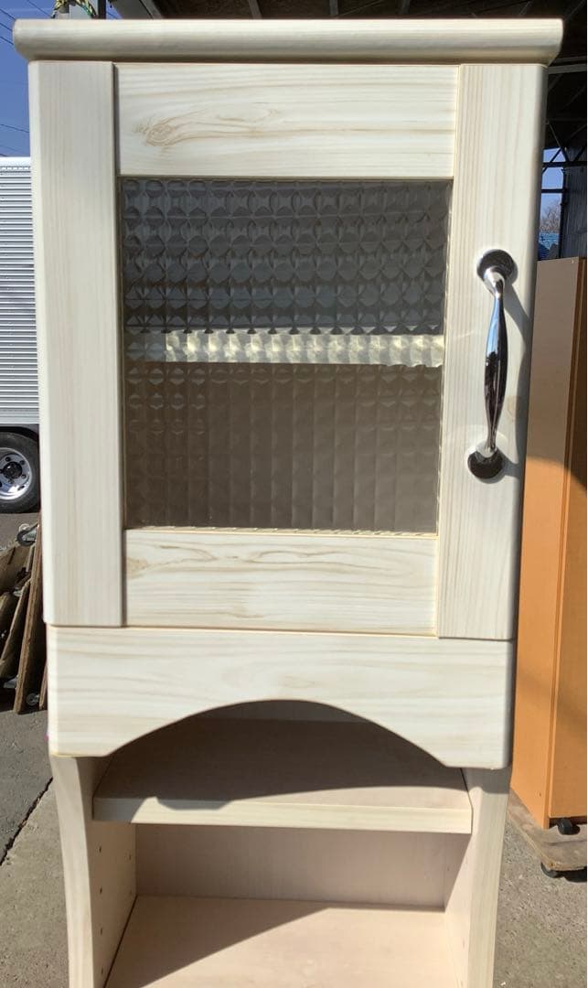 まあと 幅30cm スリムキッチンラック フレンチカントリー風食器棚