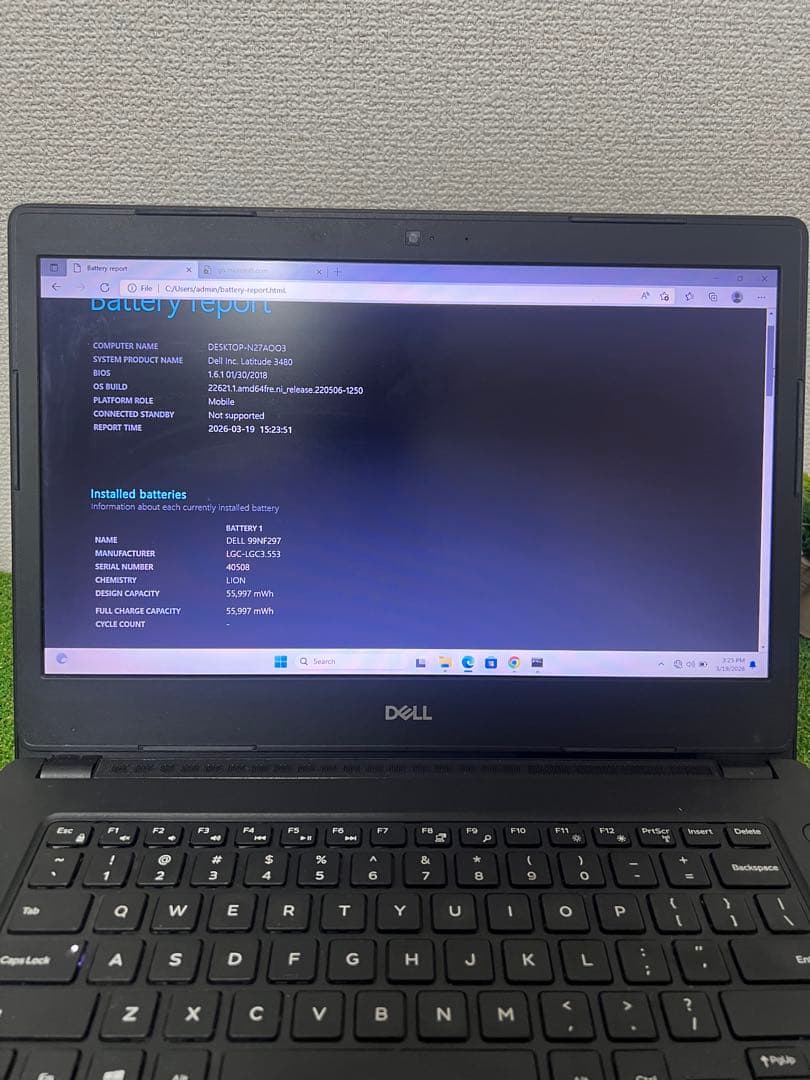 Windowsノート本体 Dell Latitude 3480 i3 7100U 4GB 128GB