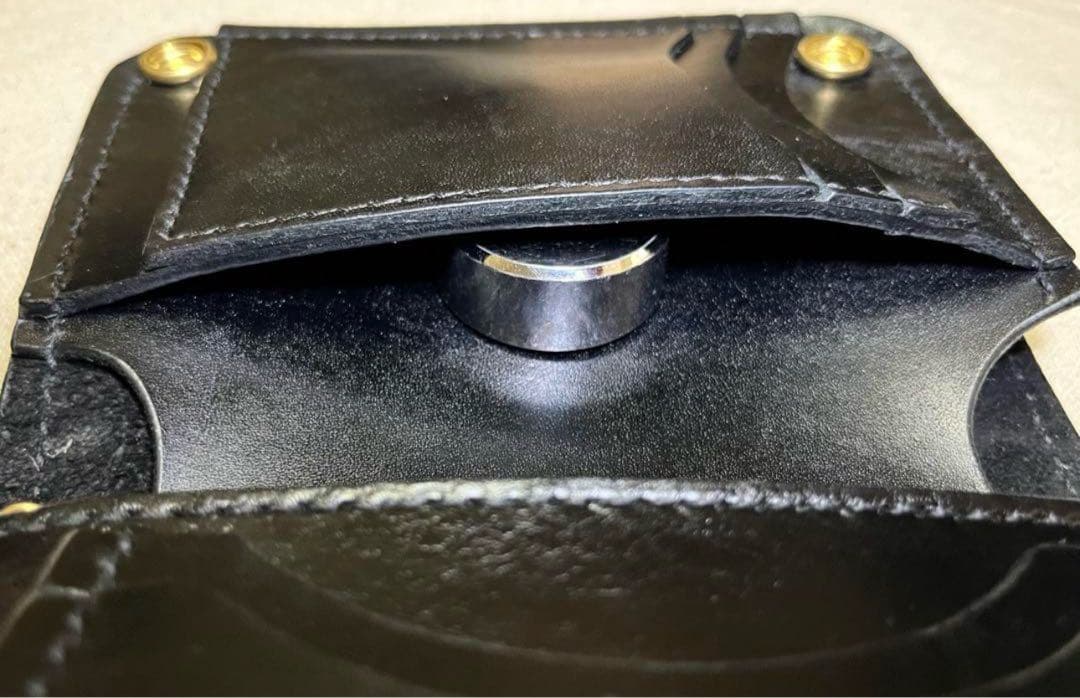 ミドルトラッカーウォレット ギターピックポケット付き ヘビ型押し 姫路レザー