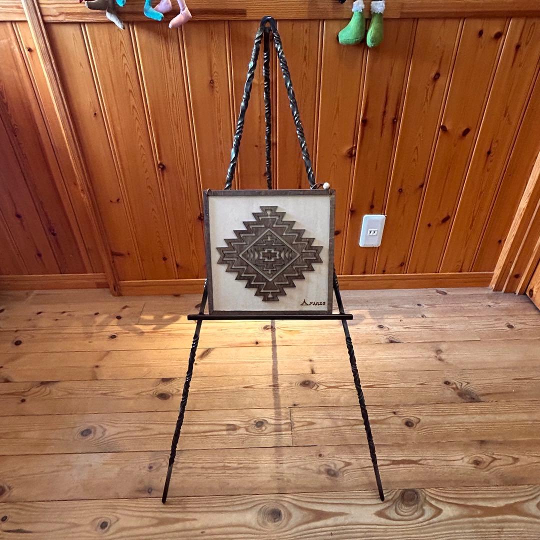 ショップ看板スタンド　マルシェ看板スタンド　アイアン看板スタンド　什器