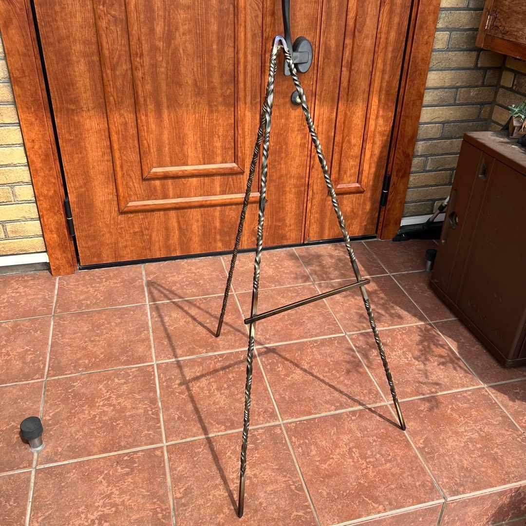 ショップ看板スタンド　マルシェ看板スタンド　アイアン看板スタンド　什器