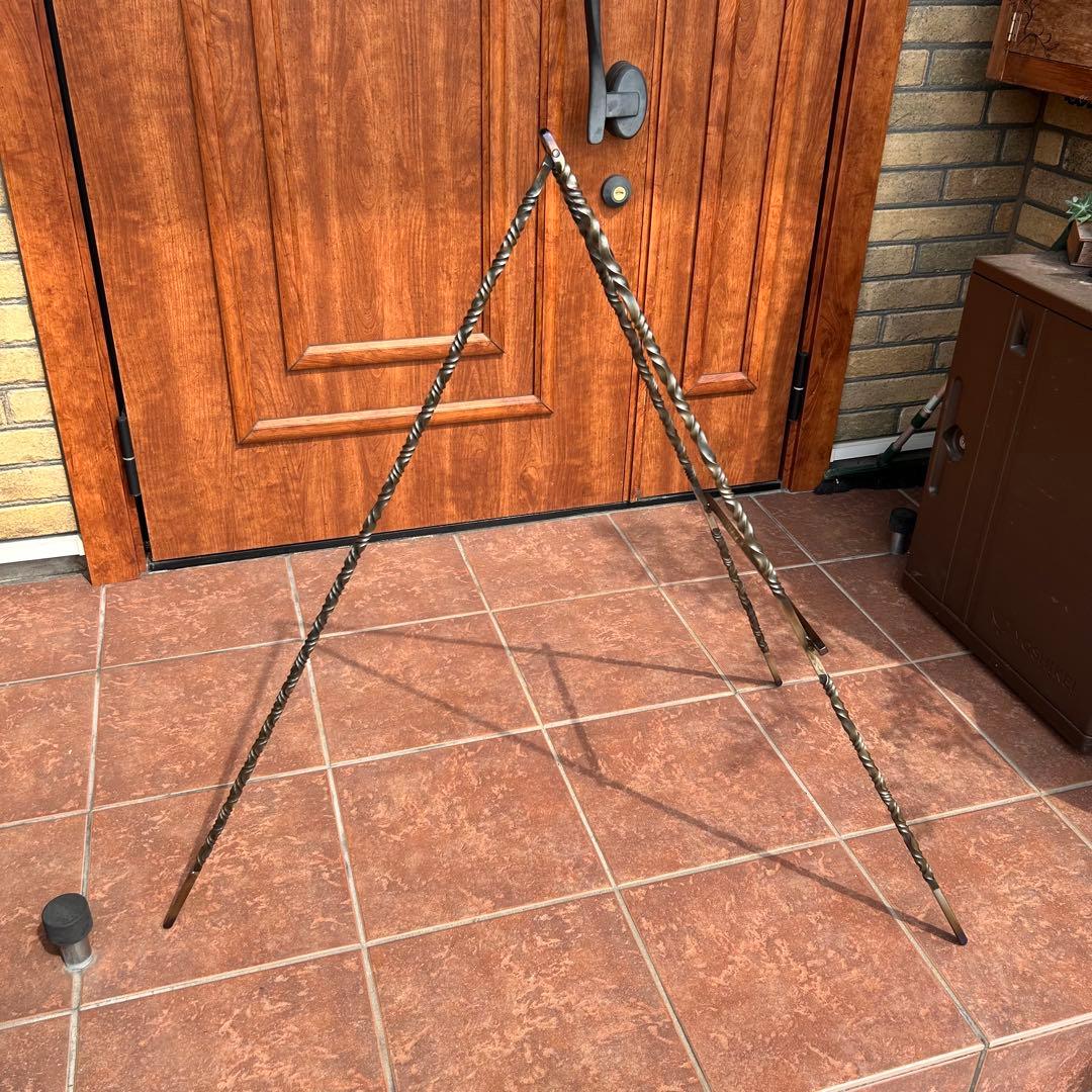 ショップ看板スタンド　マルシェ看板スタンド　アイアン看板スタンド　什器