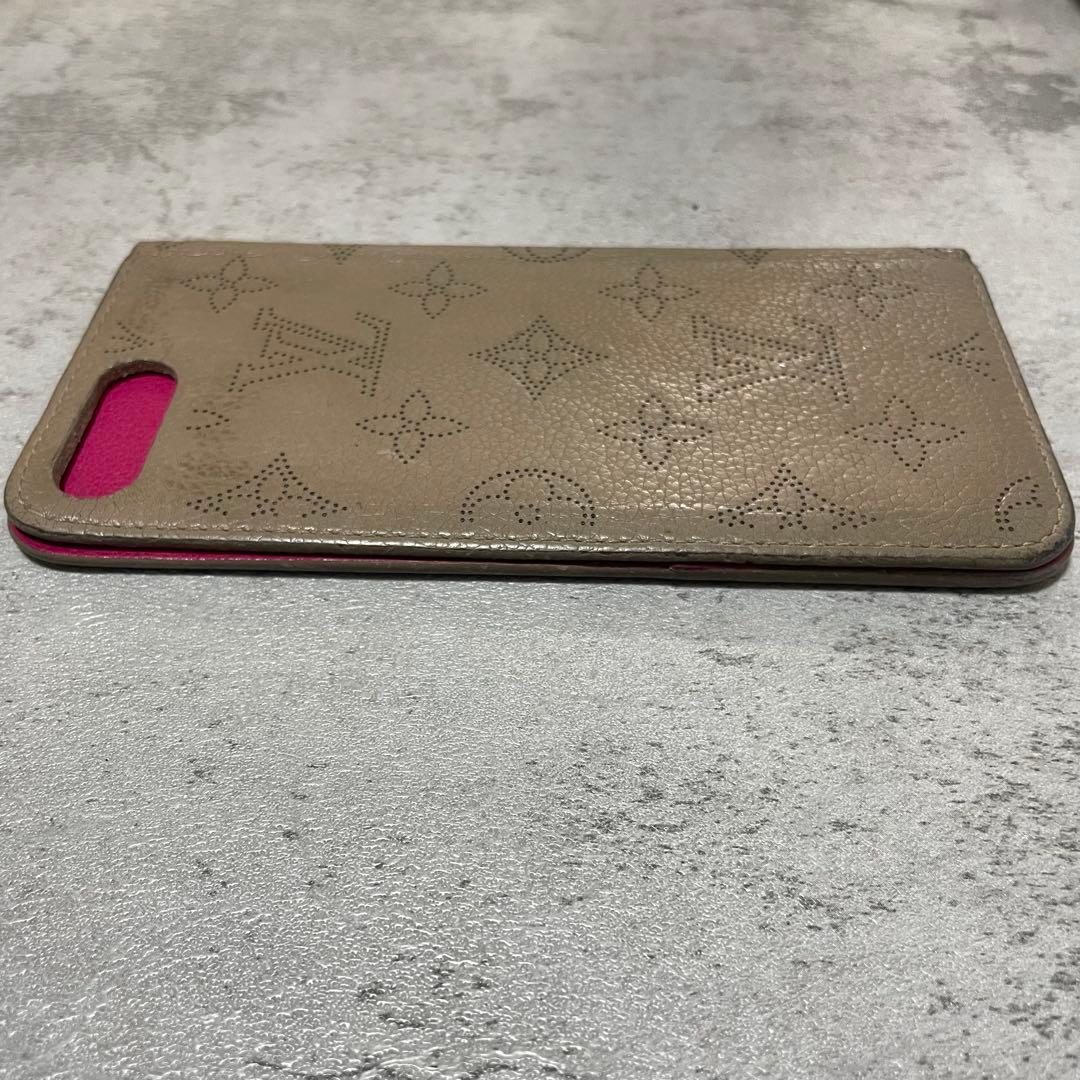 ルイヴィトン マヒナ iPhone 7／8／SE スマホケース 手帳型 LV
