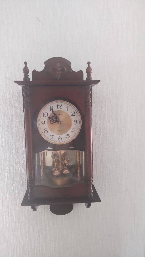 SEIKOセイコー掛け時計日本製QB550B 昭和レトロ