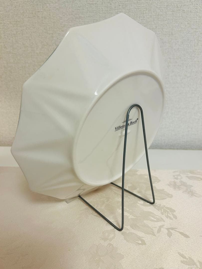 【未使用】ビレロイ＆ボッホ　クリスマスプレート　飾り皿★非売品飾り立て付き♪