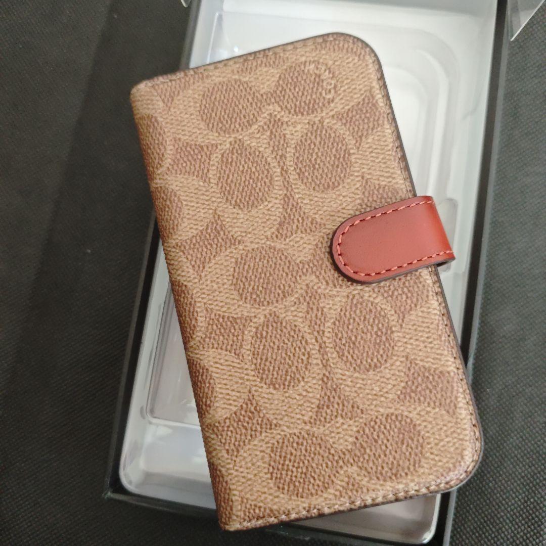 （Q30)COACH 手帳型ケース iPhone12mini
