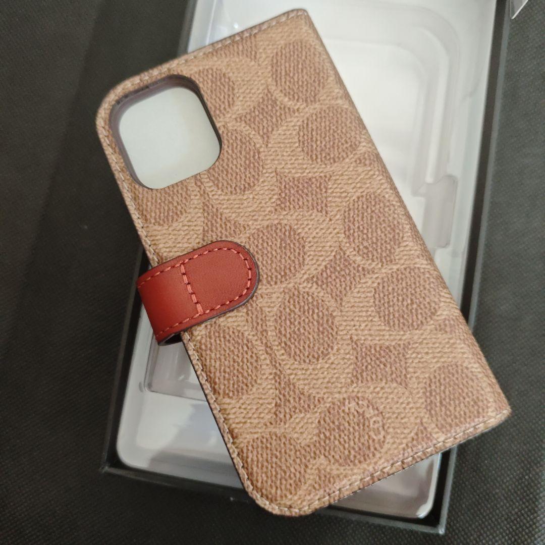（Q30)COACH 手帳型ケース iPhone12mini