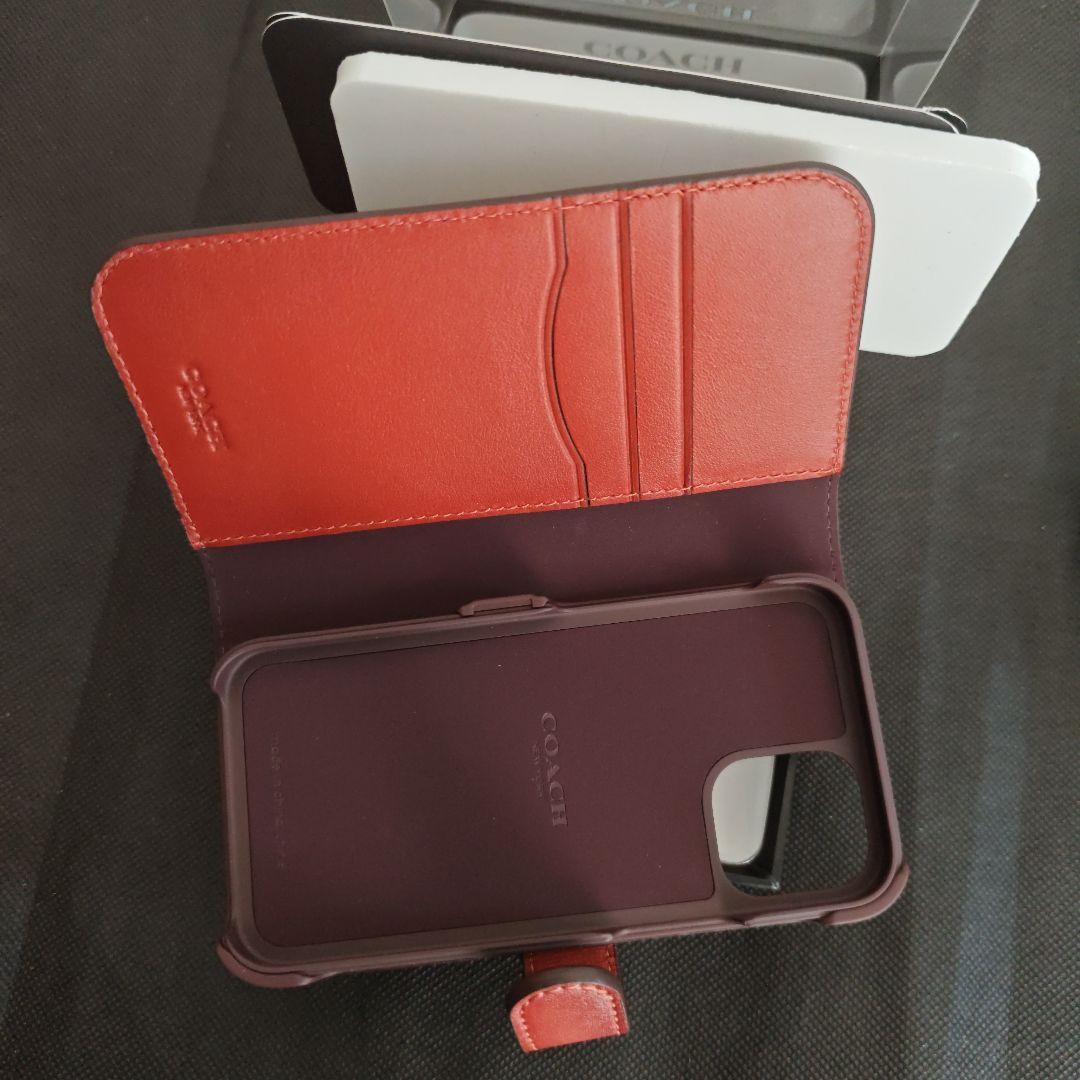 （Q30)COACH 手帳型ケース iPhone12mini