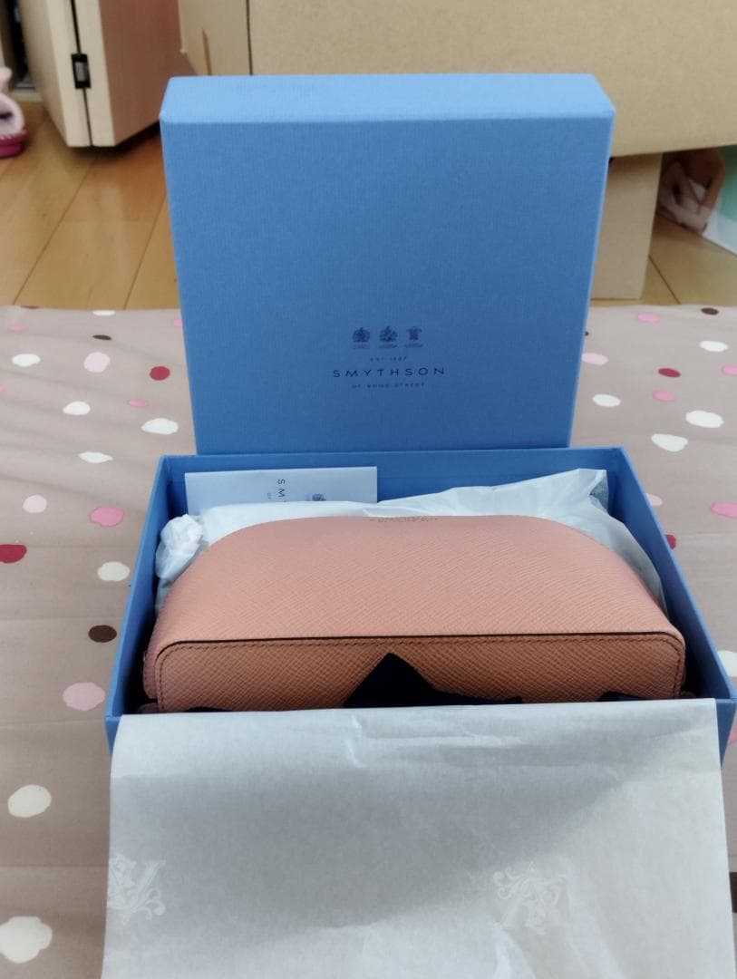 SMYTHSON Panamaレザー コスメチックケース
