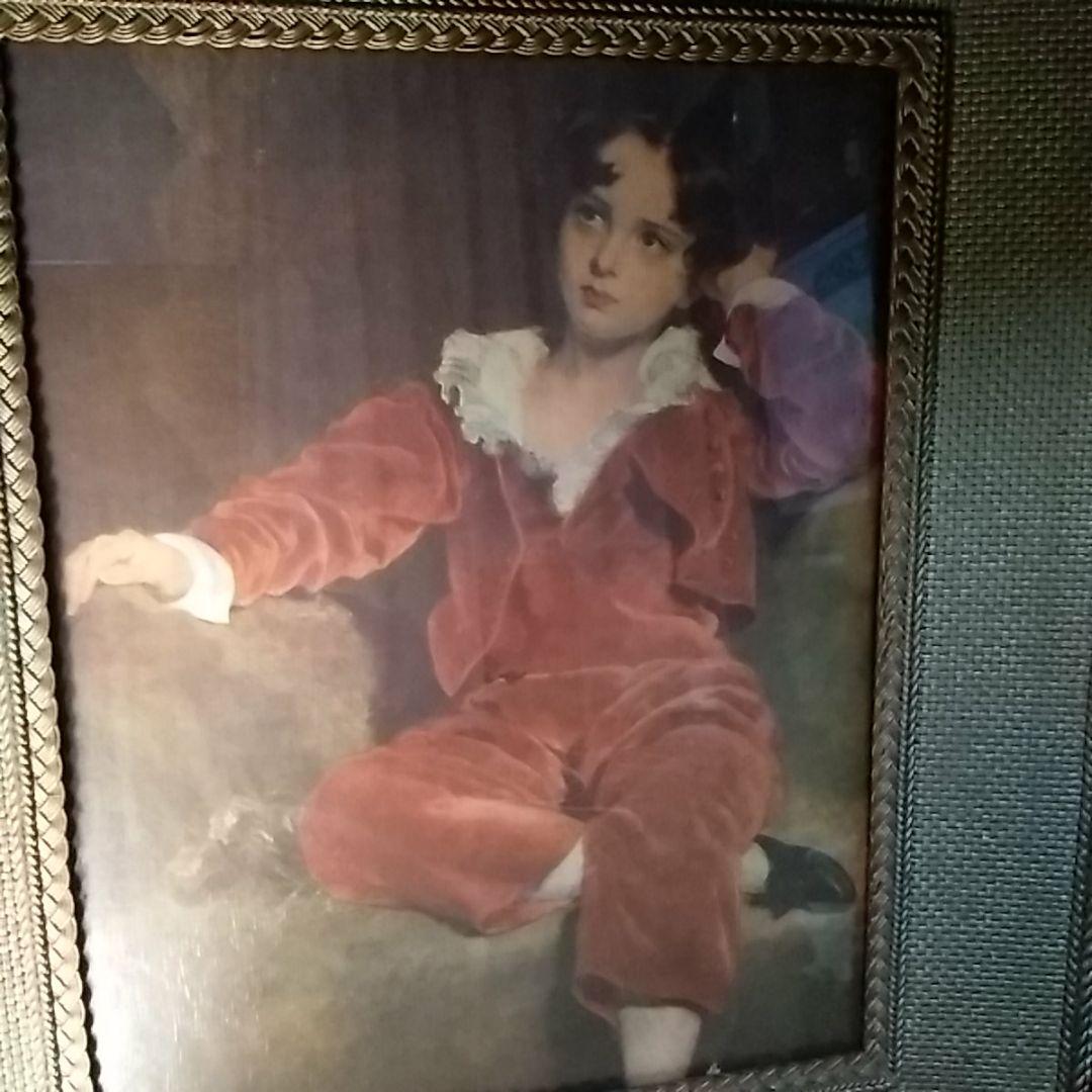 古い「泰西名画」の複製/ローレンス