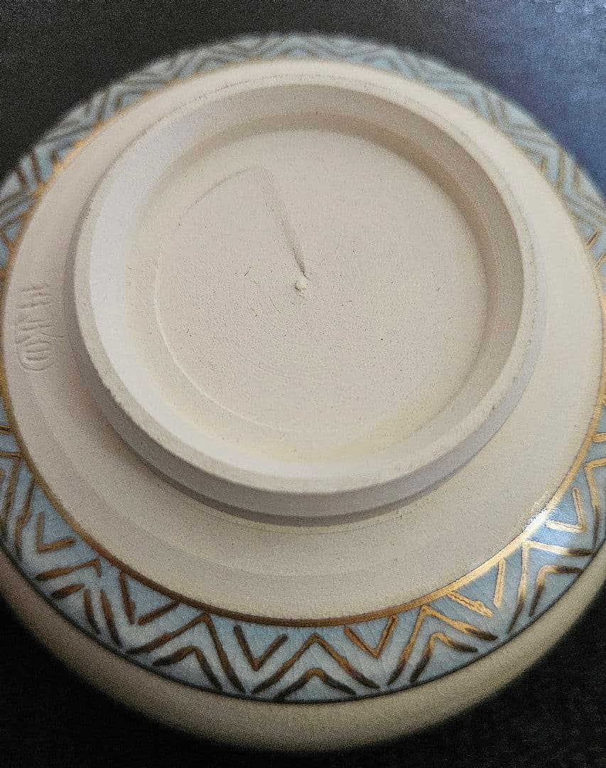 京焼　清水焼　宮地英香　造　金彩色絵　歌仙　古今集　一双茶碗　共箱　茶道具　茶器