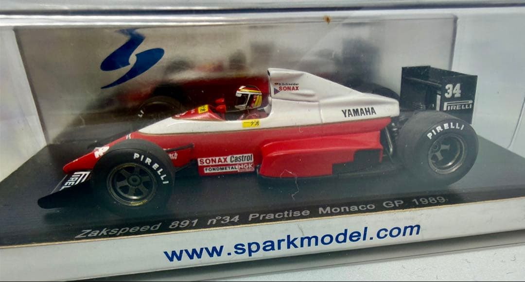 【希少】スパーク 1/43 ザクスピード 891 ヤマハ 1989 モナコGP