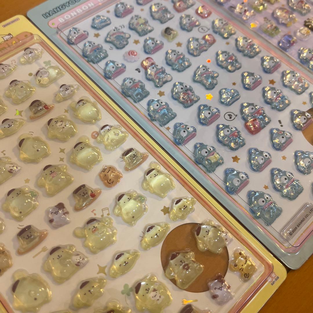 【正規品】サンリオ　ボンボンドロップシール　ミニ 7枚セット