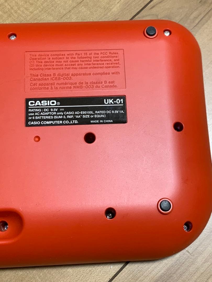 CASIO UK-01 ミニキーボード　32鍵 本体+原箱+破れ取扱書