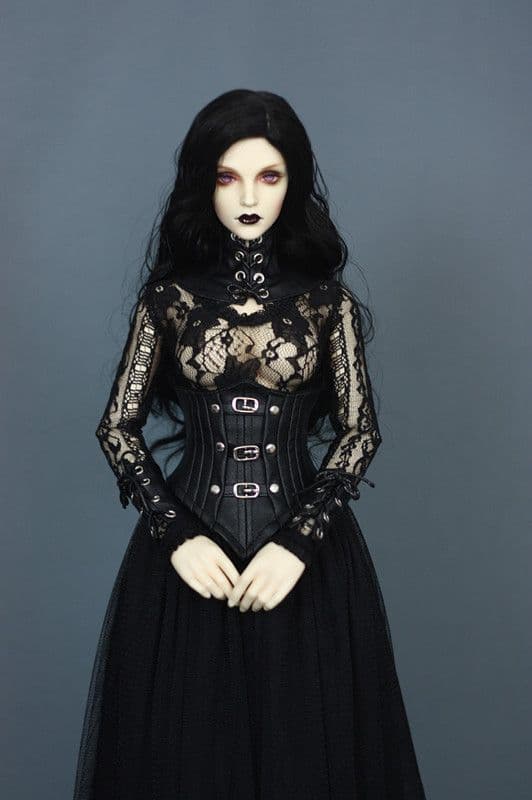 WY20 BJD服 ゴシック 人形服 ドール服 ドレス 吸血鬼女王 中世纪
