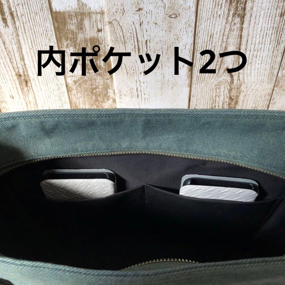 k.eito-seibi　ショルダーバッグ　カーキ　オリーブ　シルバー