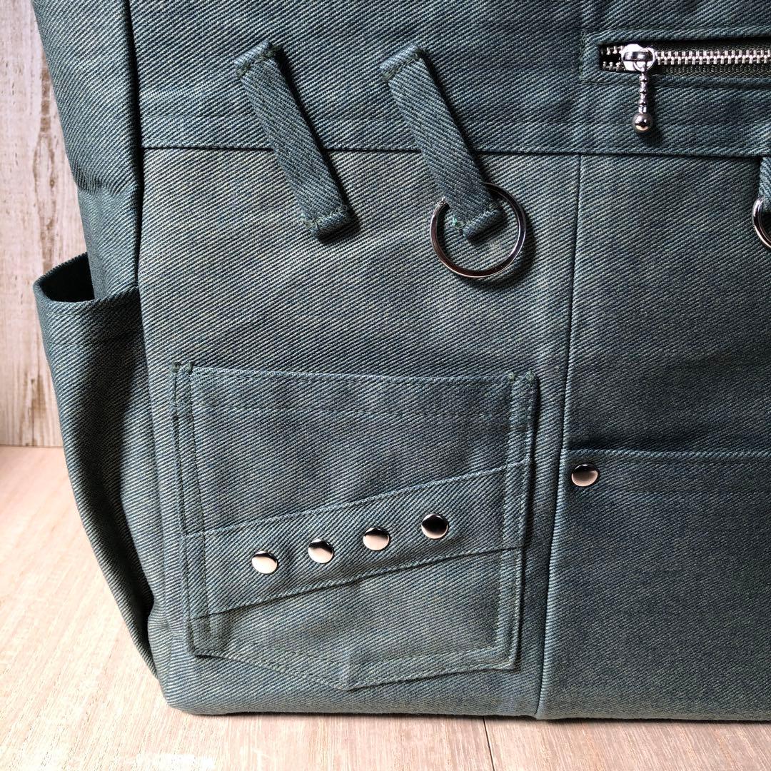 k.eito-seibi　ショルダーバッグ　カーキ　オリーブ　シルバー