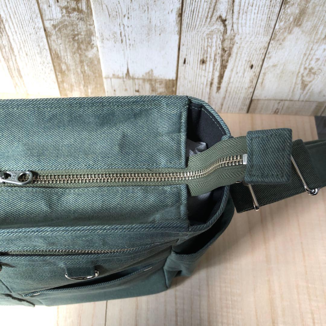 k.eito-seibi　ショルダーバッグ　カーキ　オリーブ　シルバー