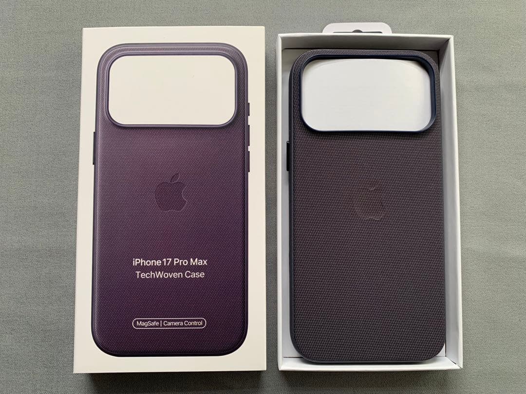 純正新品iPhone 17ProMax テックウーブンケース パープル