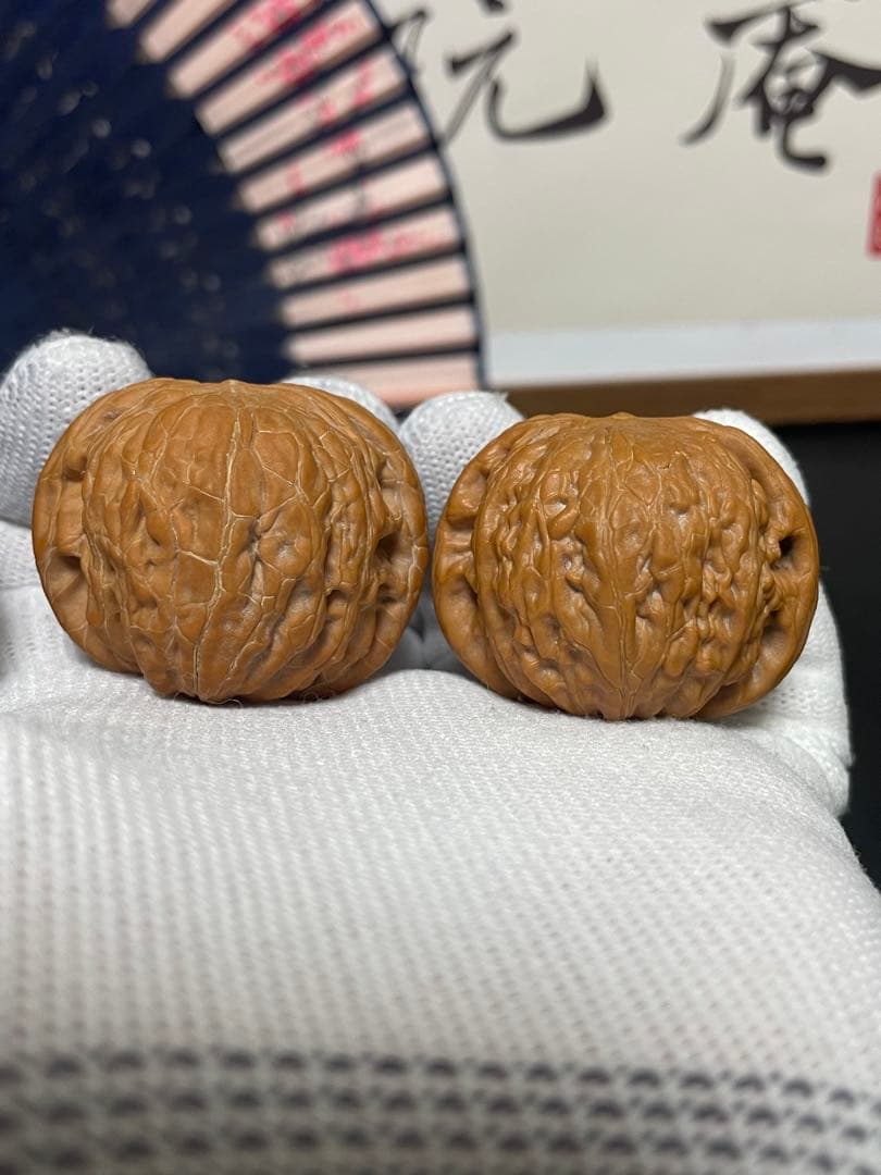 ❤️新入荷❤️No.651❤️文玩くるみ（文玩核桃） 精配紅皮铁锤妹妹