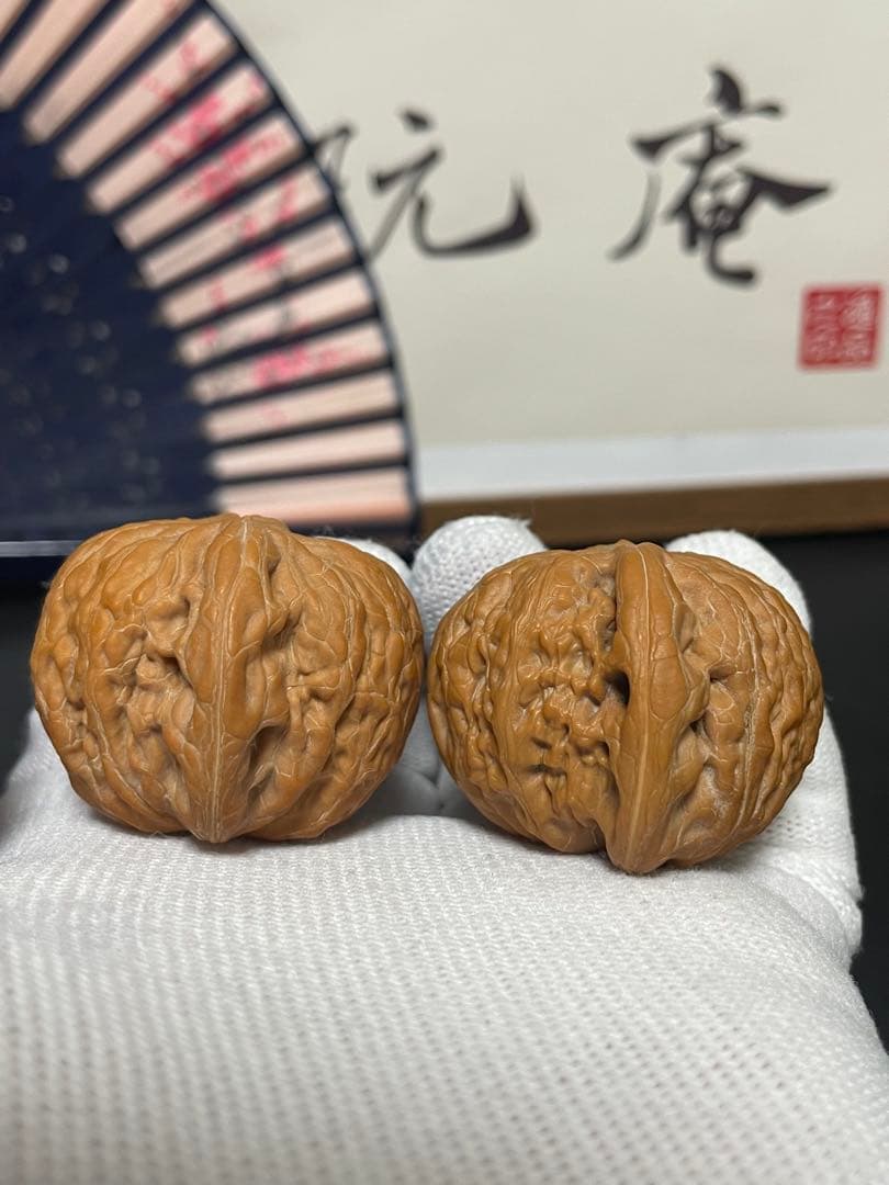 ❤️新入荷❤️No.651❤️文玩くるみ（文玩核桃） 精配紅皮铁锤妹妹
