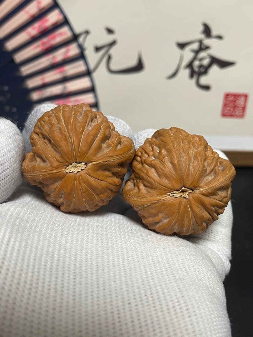 ❤️新入荷❤️No.651❤️文玩くるみ（文玩核桃） 精配紅皮铁锤妹妹