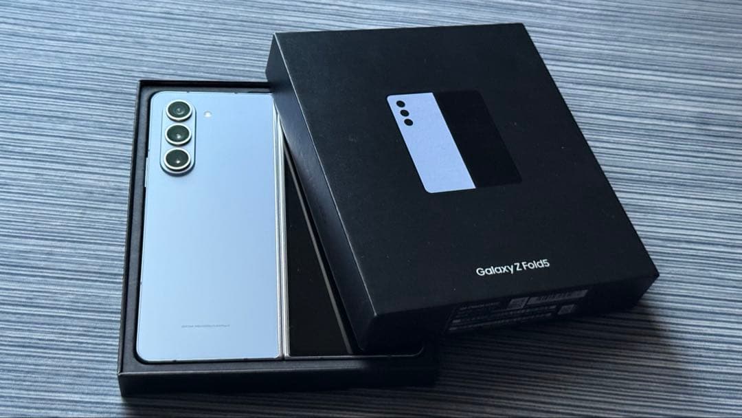 【odajima】GalaxyZFold5 512GB アイシーブルー韓国