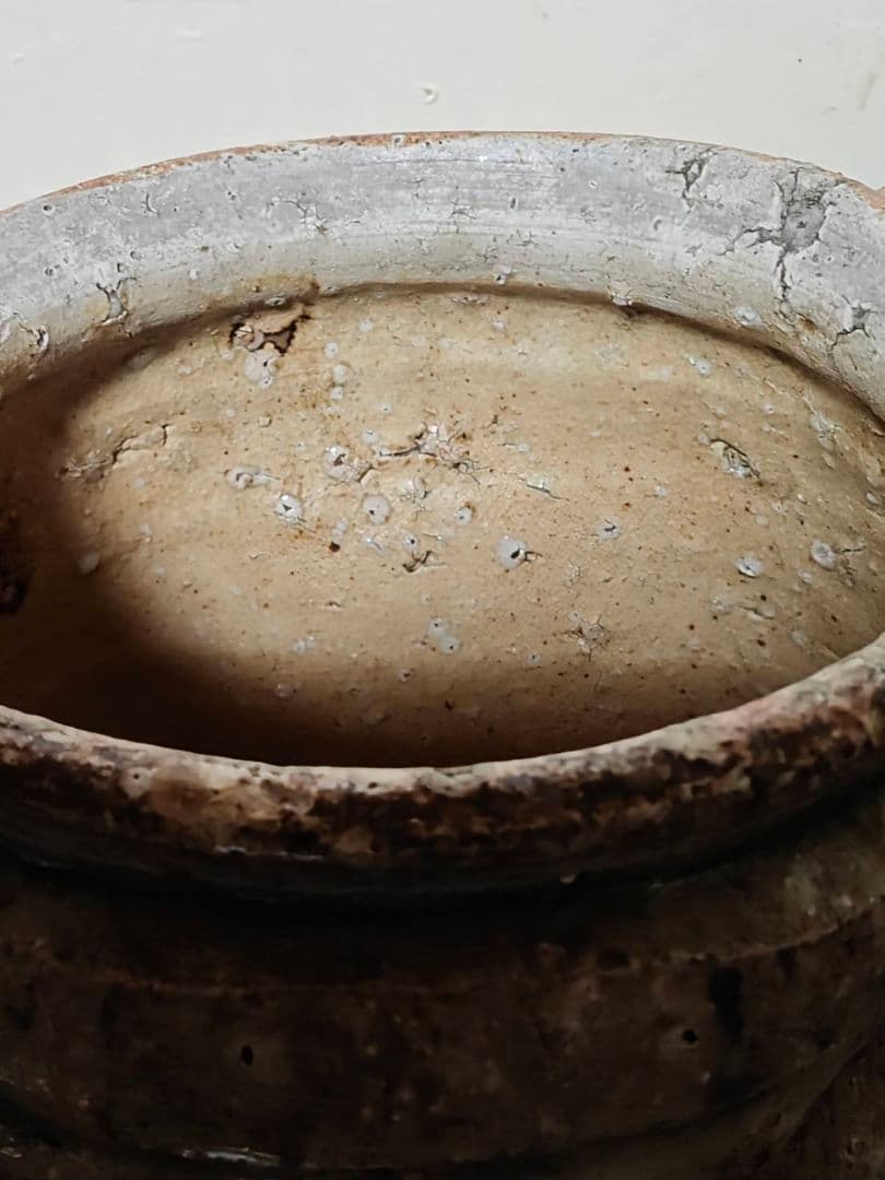 古伊賀水指　江戸時代　茶道具　古窯　古美術