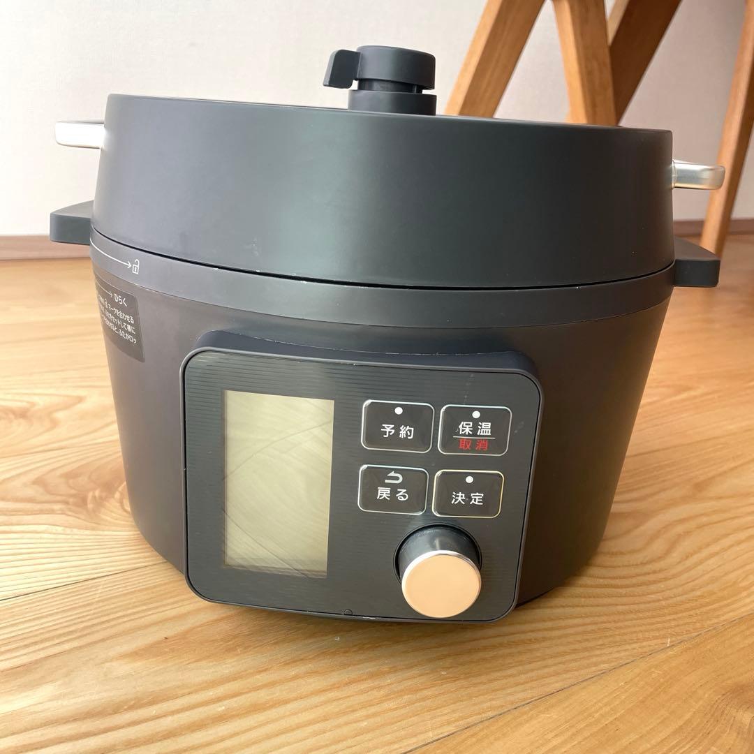 美品！アイリスオーヤマ　KPC-MA4-B 電気圧力鍋 4.0Lブラック