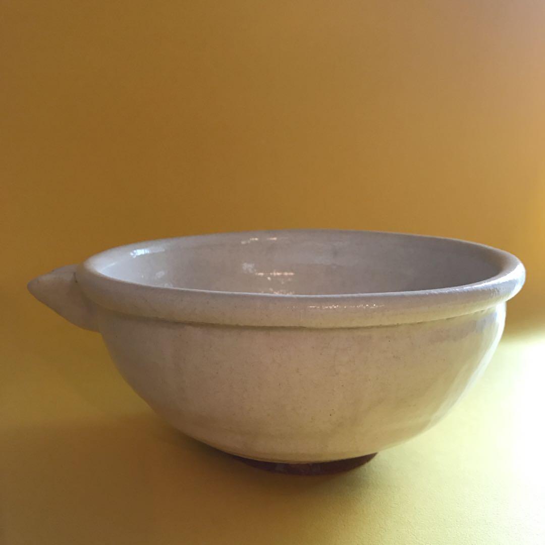 粉引片口大鉢