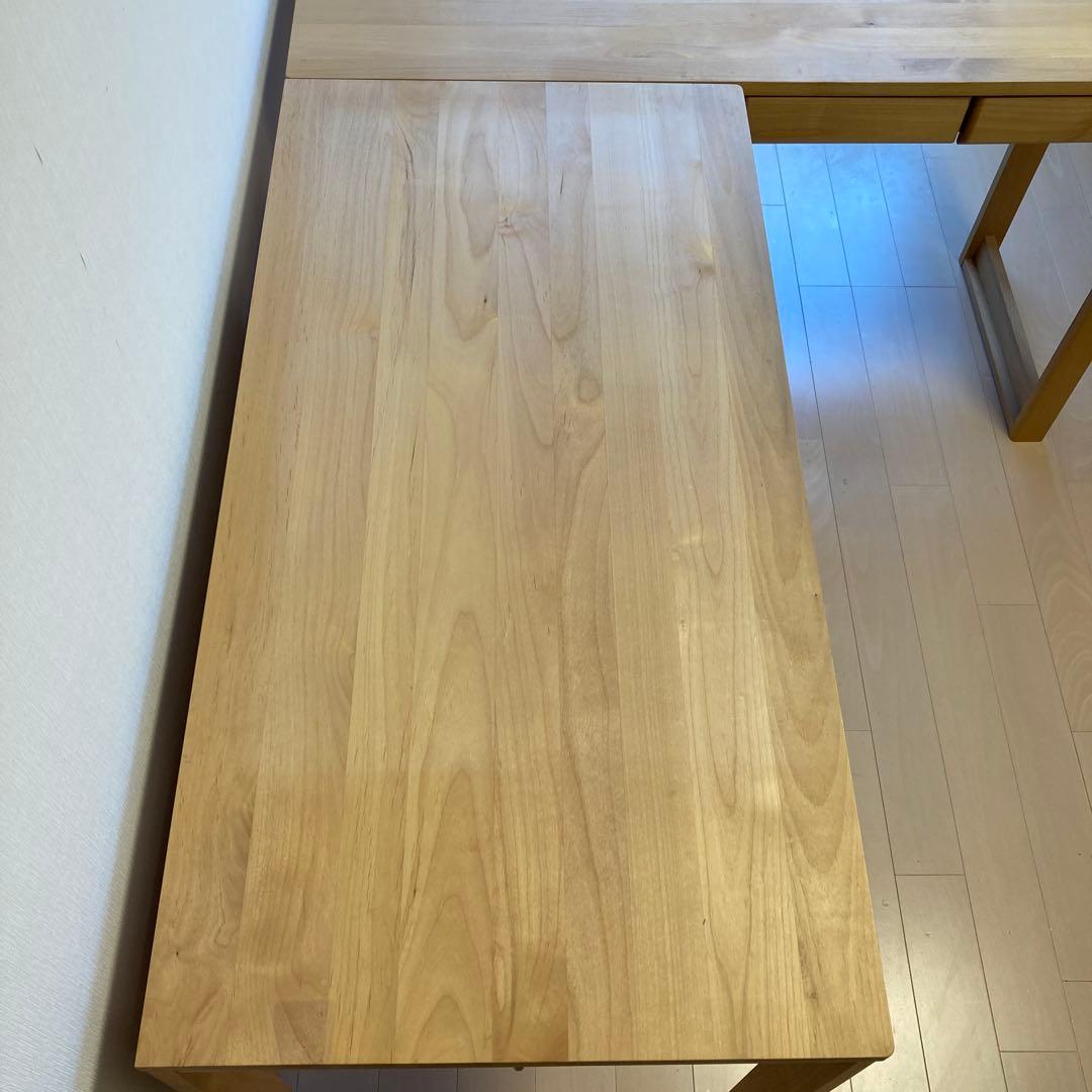 L字型デスク ￼堀田木工所エルデスク3711N 110デスク&120サイドデスク