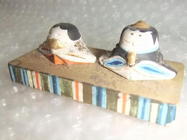 雛人形 骨董品 アンティークな雛 明治 箱無し 小さな雛人形 もしかして松園？