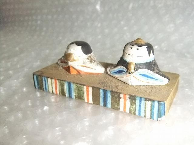 雛人形 骨董品 アンティークな雛 明治 箱無し 小さな雛人形 もしかして松園？