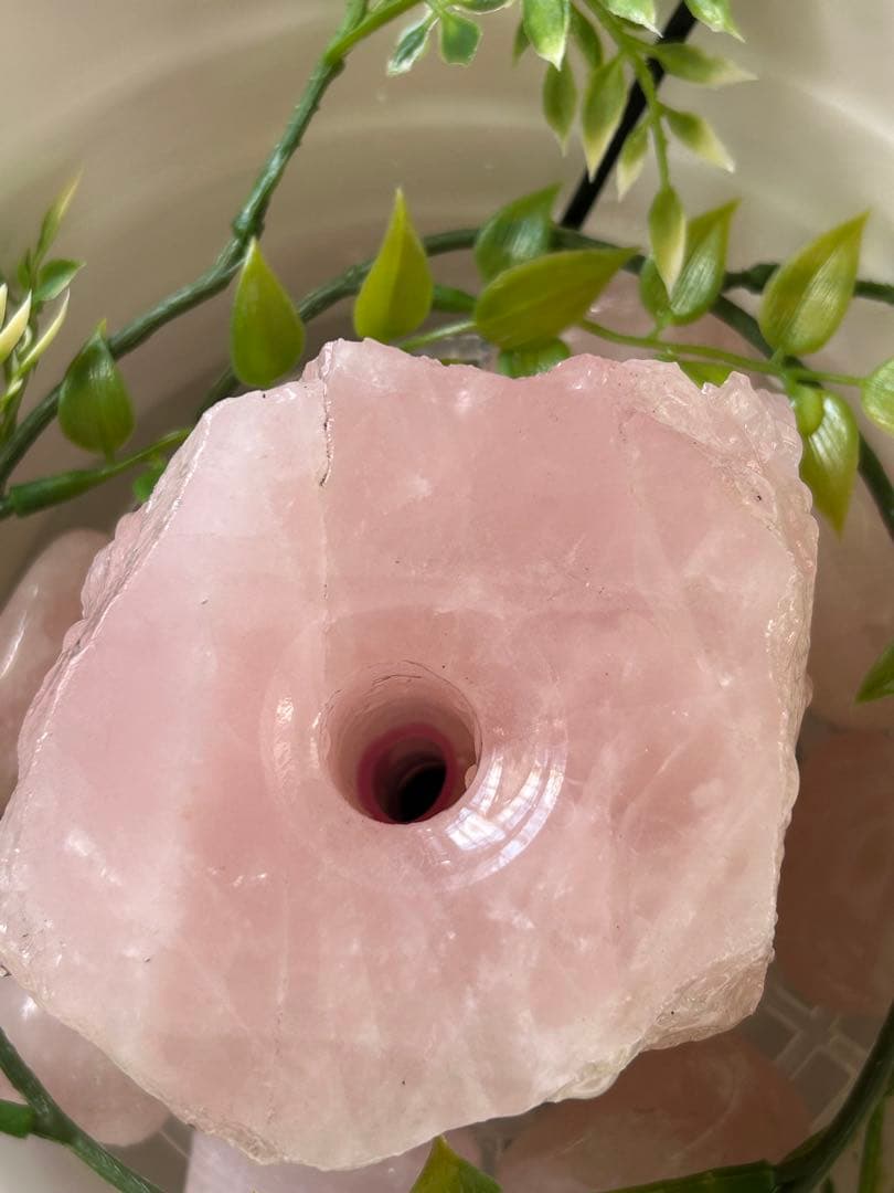 ✨破格✨絶品‼️ローズクオーツ☆噴水☆天然石☆ファウンテン☆秘蔵品☆1459g