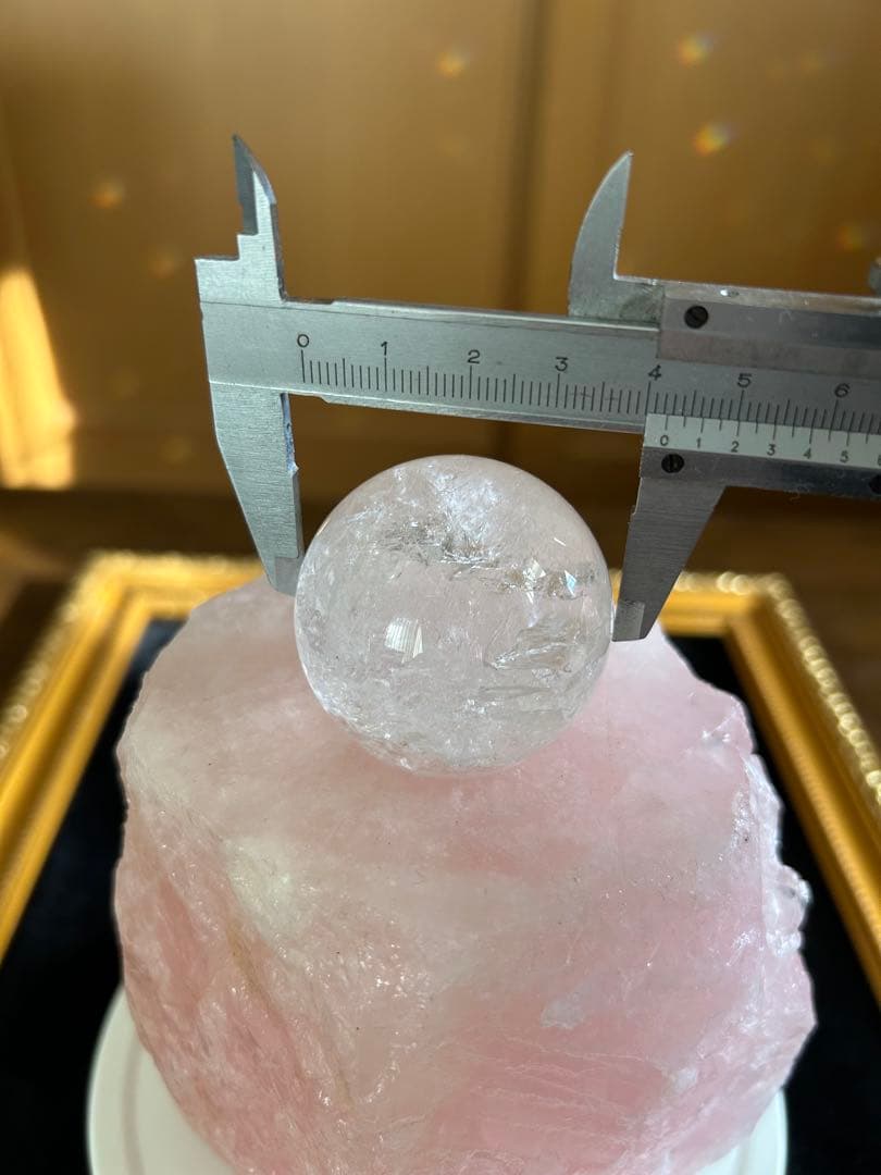 ✨破格✨絶品‼️ローズクオーツ☆噴水☆天然石☆ファウンテン☆秘蔵品☆1459g