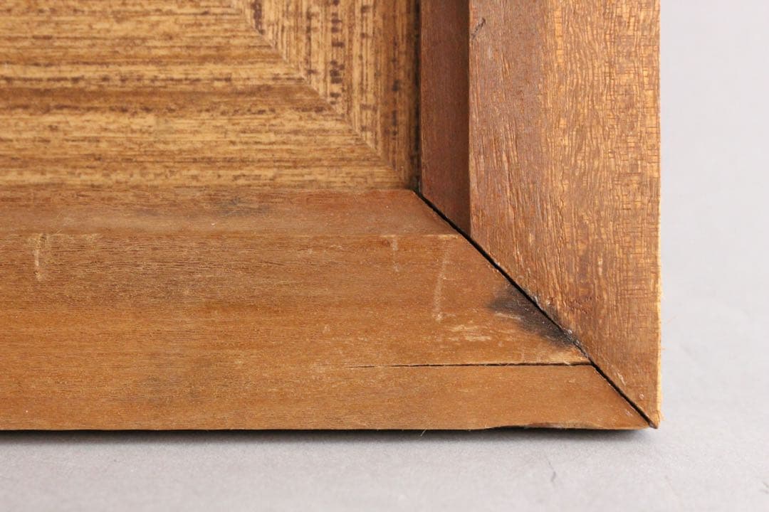 No5742 額装　小出善三郎　「朝騒」　油彩画　直筆サイン　風景画　送料無料