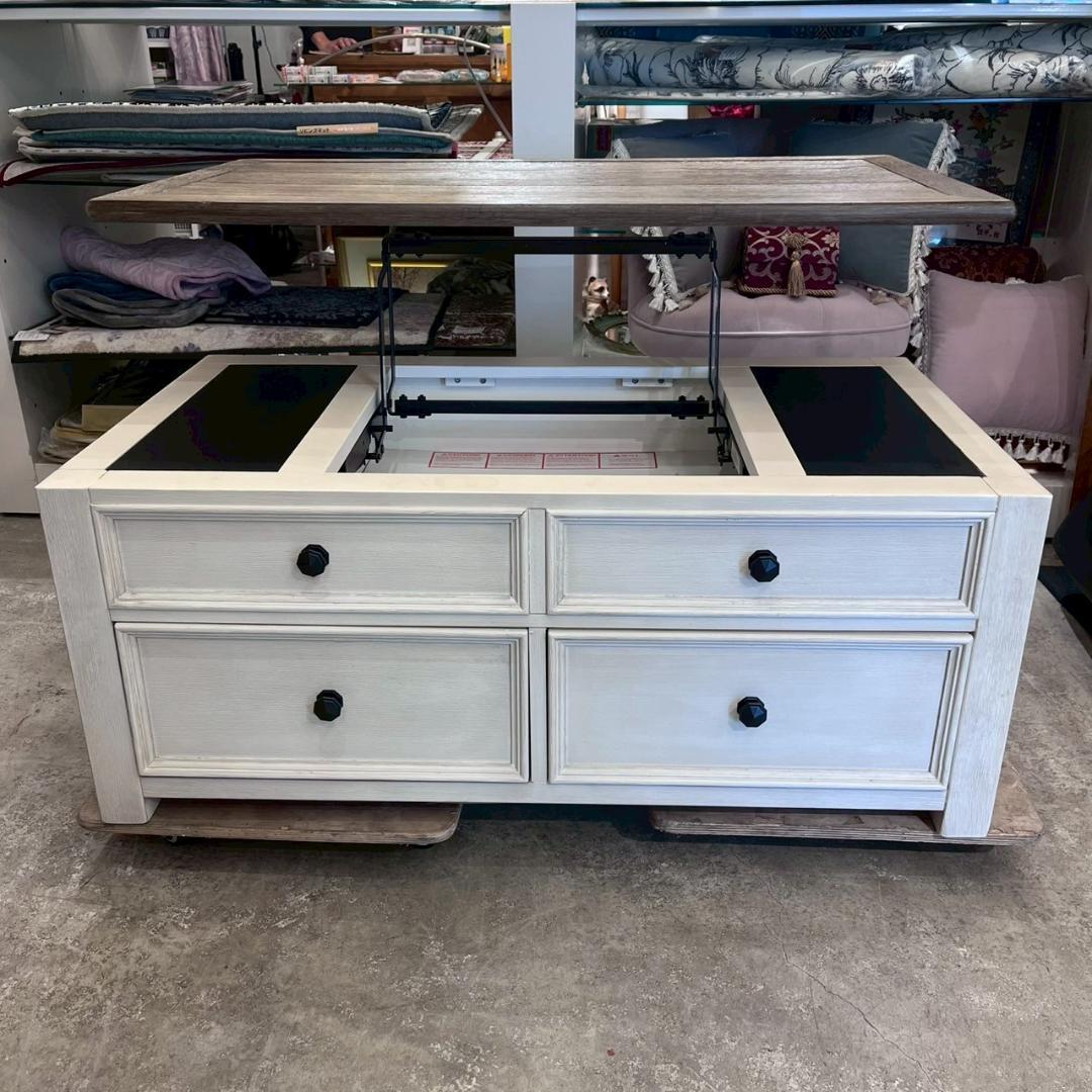 2【定価10万】 アシュレイ リフトトップテーブル フレンチカントリー テーブル