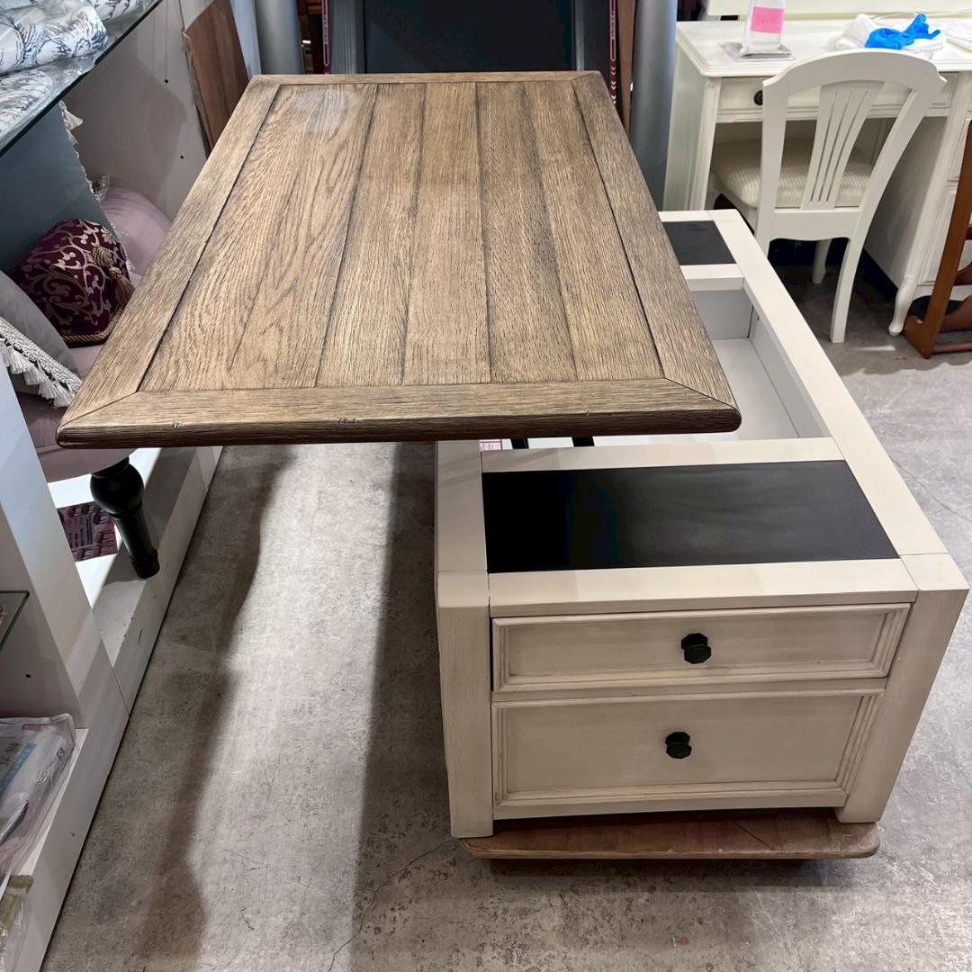 2【定価10万】 アシュレイ リフトトップテーブル フレンチカントリー テーブル