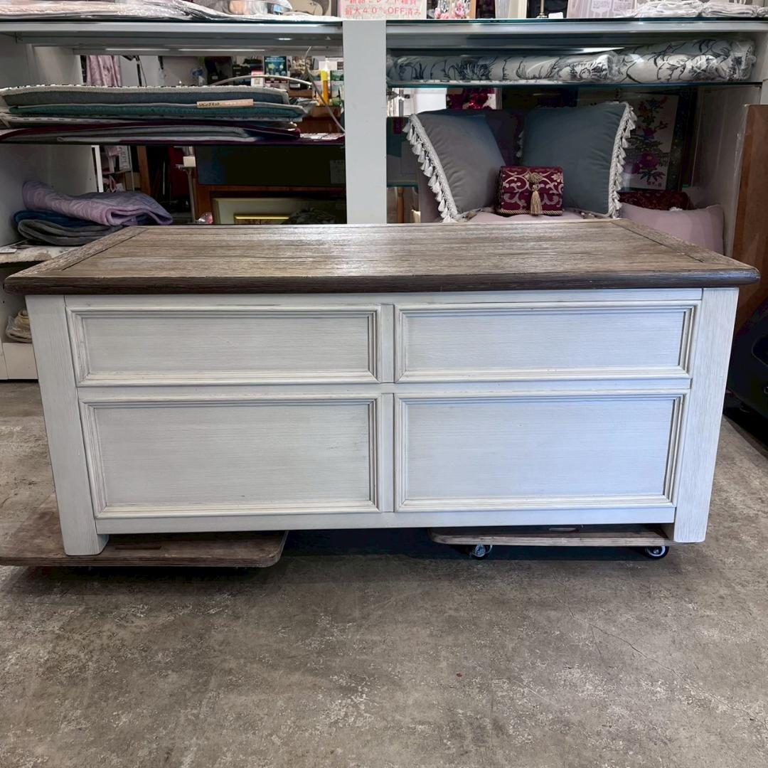 2【定価10万】 アシュレイ リフトトップテーブル フレンチカントリー テーブル