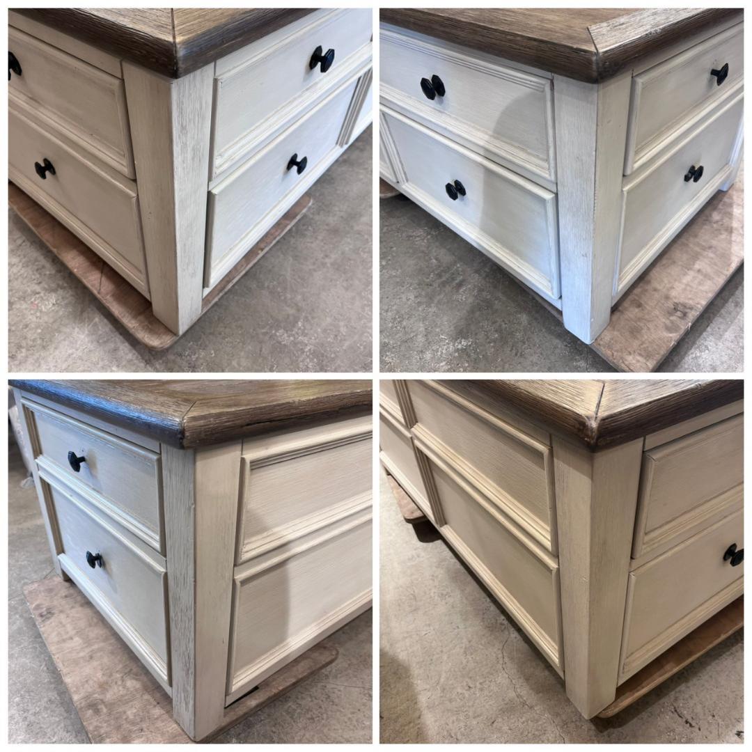 2【定価10万】 アシュレイ リフトトップテーブル フレンチカントリー テーブル