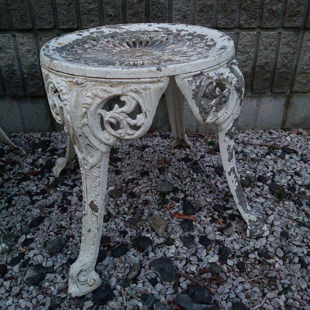2脚セット Garden stool ガーデン スツール チェア ホワイト系