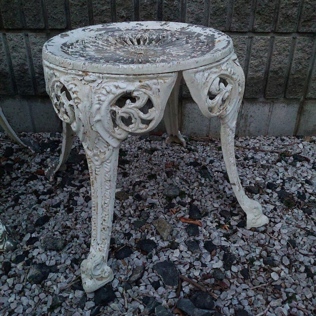 2脚セット Garden stool ガーデン スツール チェア ホワイト系