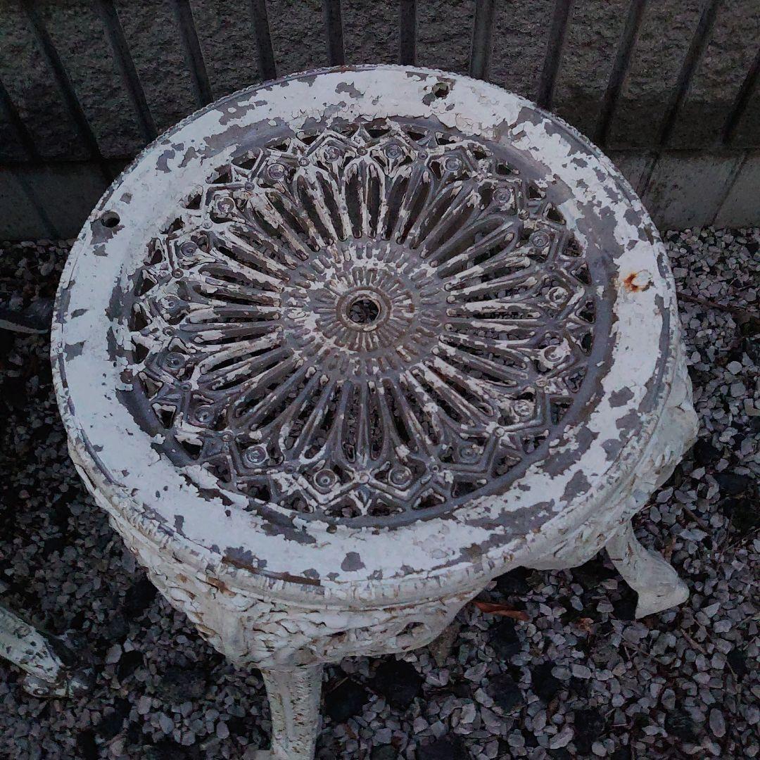 2脚セット Garden stool ガーデン スツール チェア ホワイト系