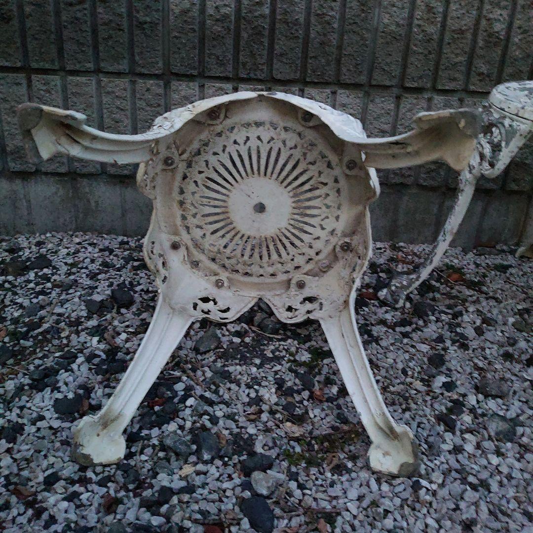 2脚セット Garden stool ガーデン スツール チェア ホワイト系