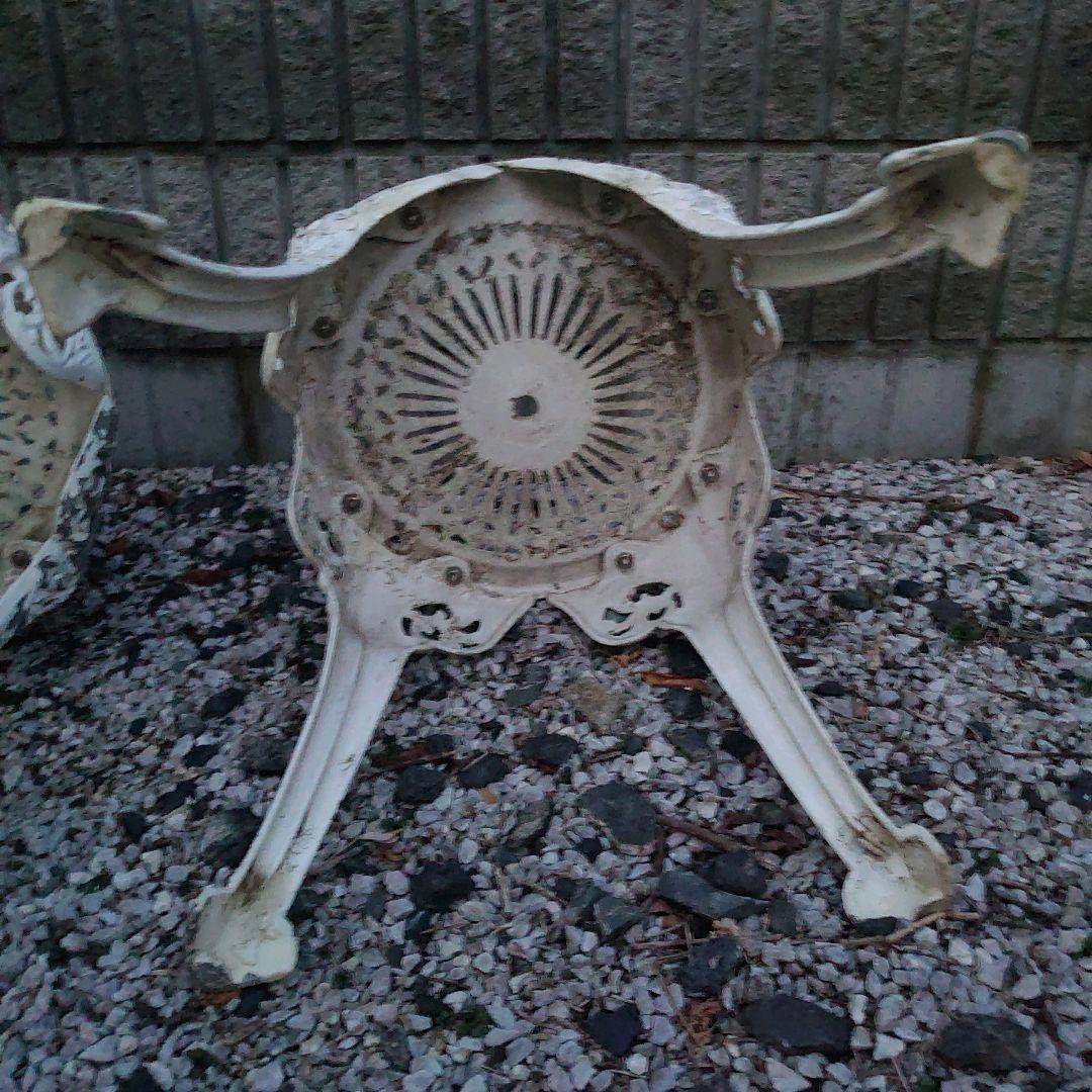 2脚セット Garden stool ガーデン スツール チェア ホワイト系