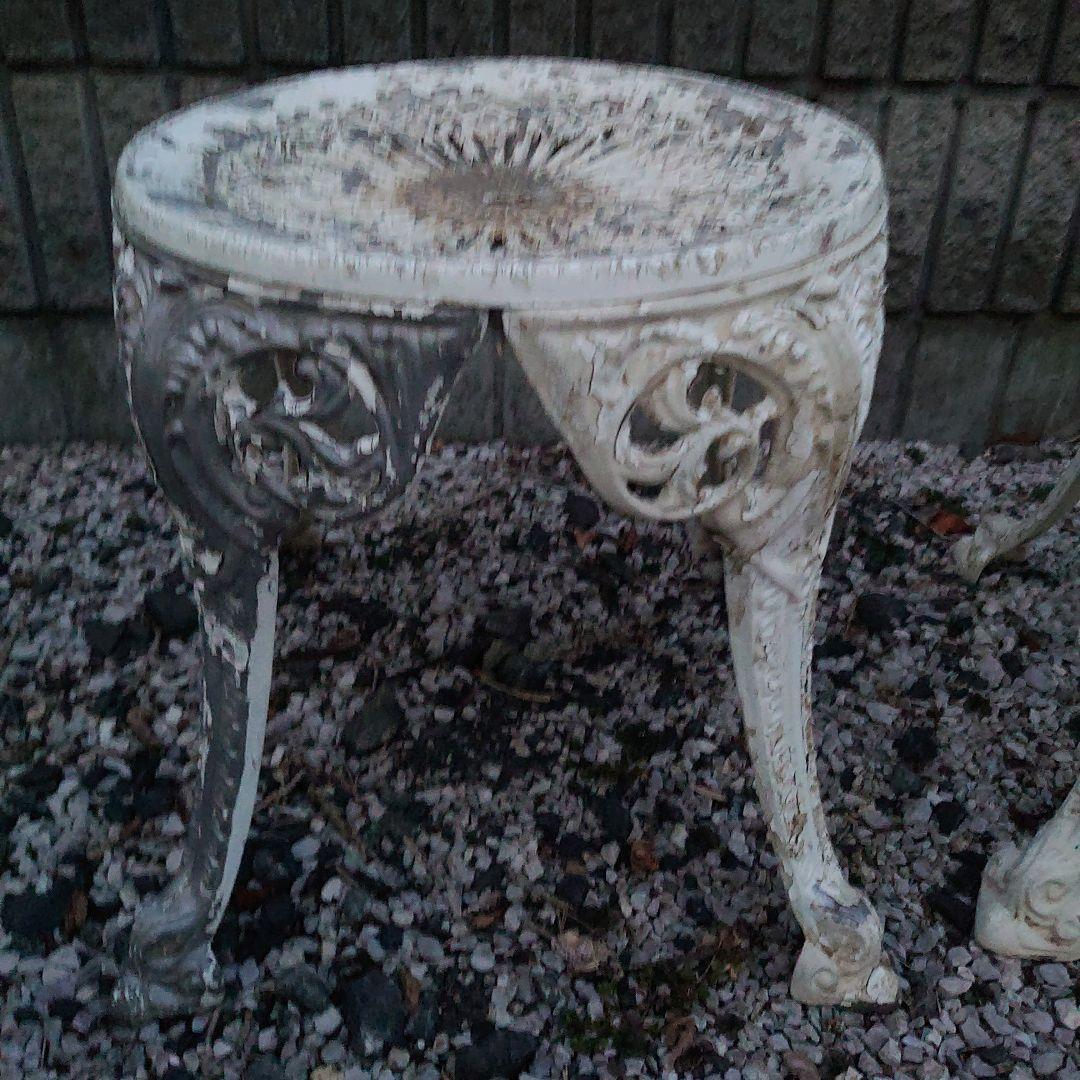 2脚セット Garden stool ガーデン スツール チェア ホワイト系