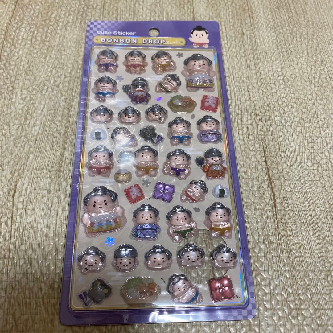 ボンボンドロップシール　和柄　正規品　5枚セット