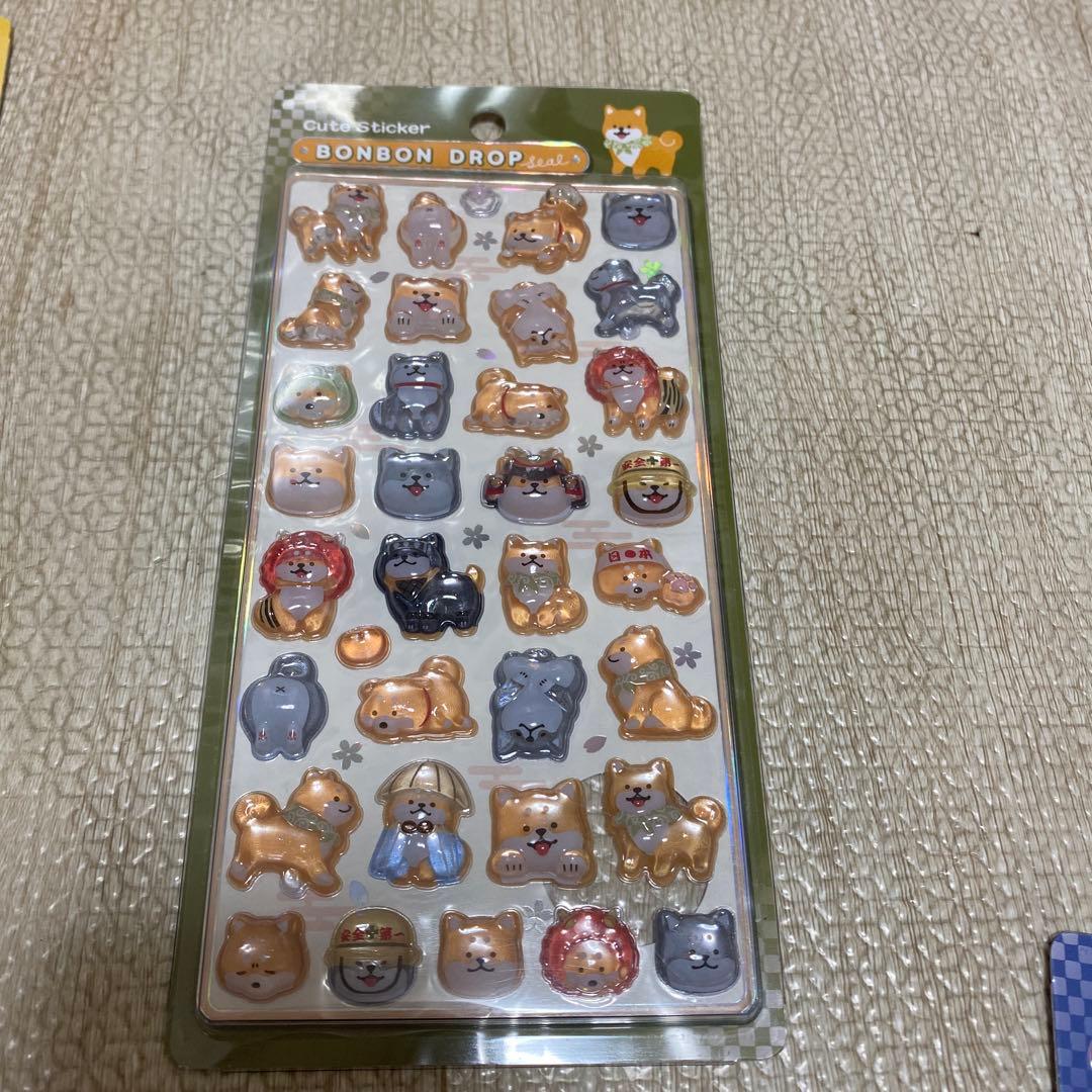 ボンボンドロップシール　和柄　正規品　5枚セット