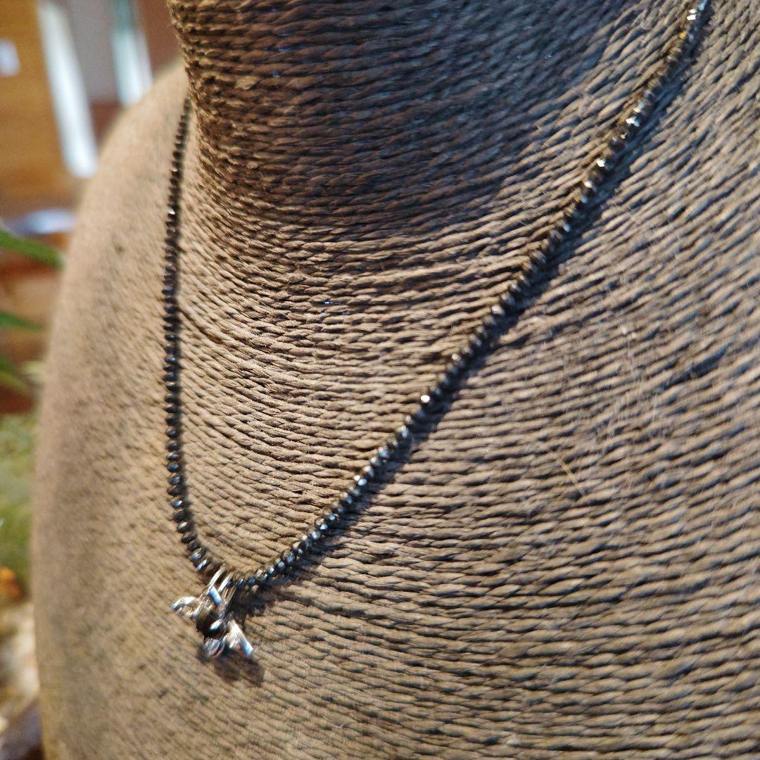 ブラックダイヤモンドネックレス/20カラット