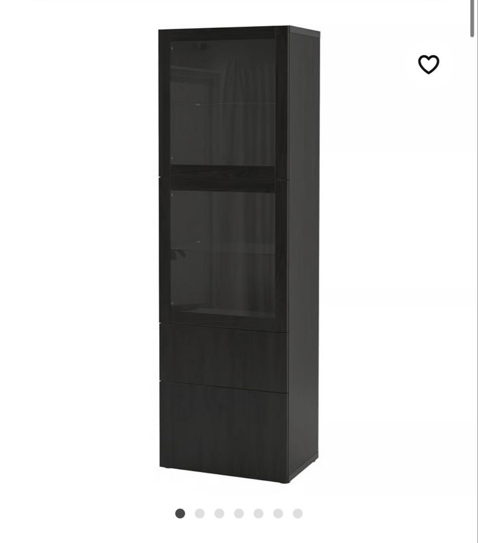 IKEA 食器棚 ガラス扉　収納